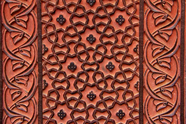 Floral ornaments in Fatekhpur Sikri — Stock Photo, Image