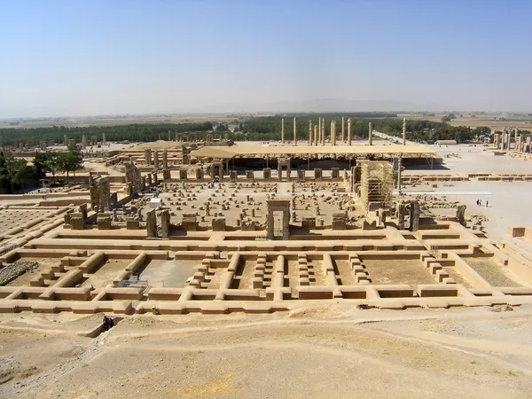 Iran: Uitzicht over oude stad Persepolis — Stockfoto