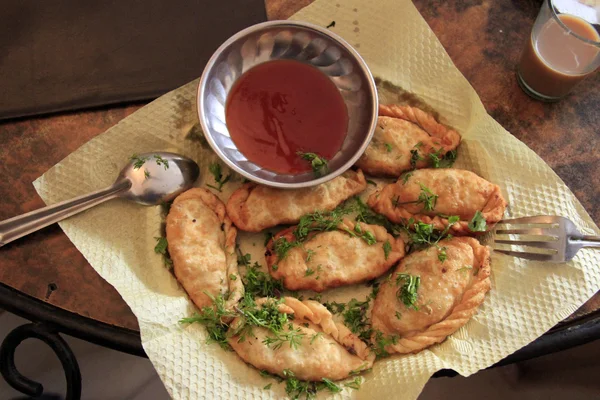 Asya gıda: kızarmış momo