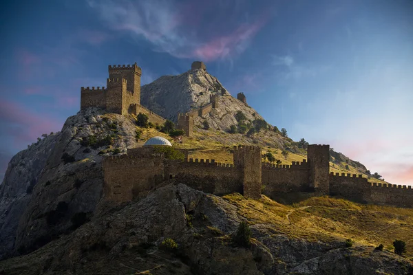 Генуэзская крепость Судака. Стоковое Изображение
