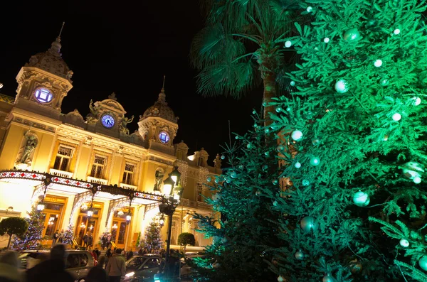 Karácsonyi díszek, Monaco, Montecarlo, Franciaország — Stock Fotó