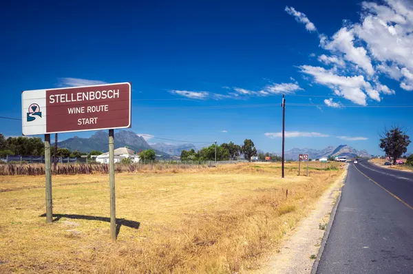 Amerikaanse uitdrukkelijke wijn routes van Stellenbosch, Zuid-Afrika — Stockfoto