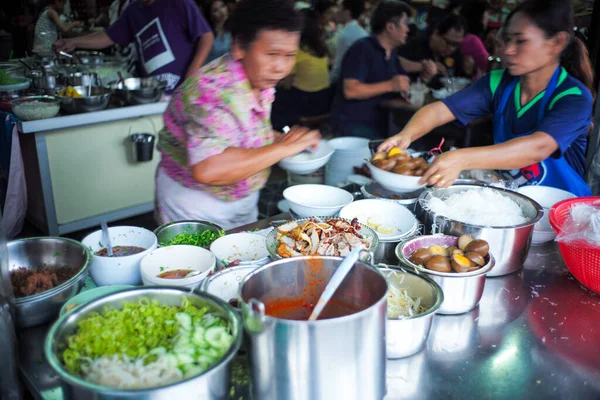 Surat Thani Thailand Oktober 2019 Selektivt Fokus Skivade Bitar Fläsk — Stockfoto