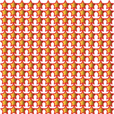 Beyaz arkaplanda yıldız şekilli pürüzsüz desen