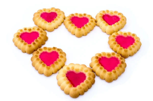 The heart is composed of a pastry — Stock Photo, Image