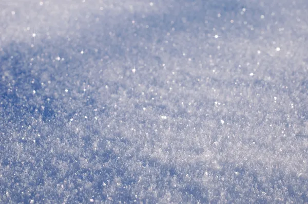 Pluizig sneeuw close-up — Stockfoto