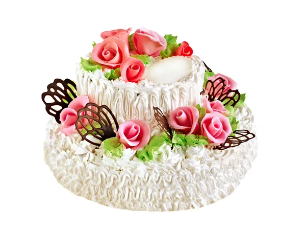 Énorme gâteau d'anniversaire — Photo