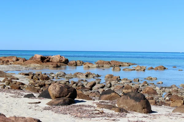 Rocky coast at Meelup in south western Australia — Stock Photo, Image