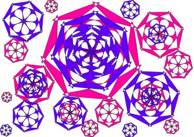 Modern soyut geometrik tasarım onplain beyaz arka plan