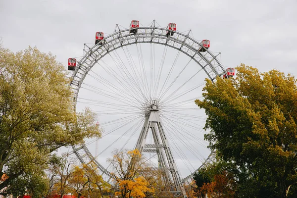 Práter Egy Nagy Közpark Leopoldstadtban Bécsben Ausztriában Wurstelprater Vidámpark Amelyet — Stock Fotó