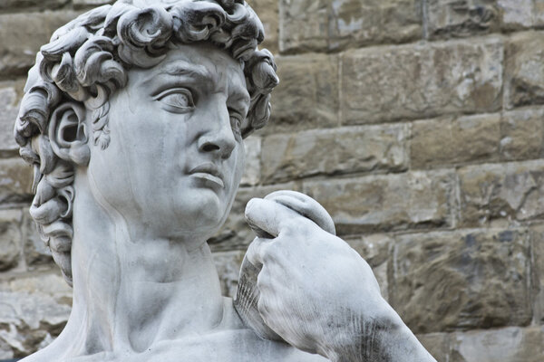 Statue of David in Signoria Square in Florence