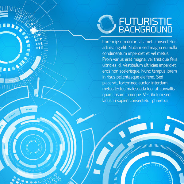 Modern virtual technology background