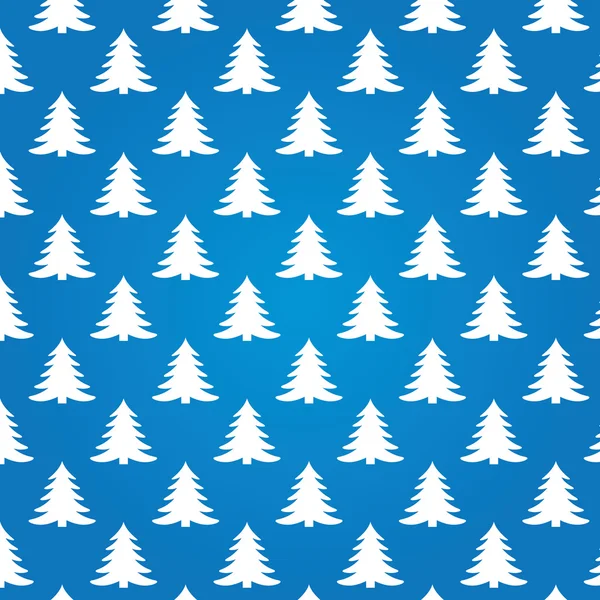 Christmas trees on blue background — Stock Photo, Image