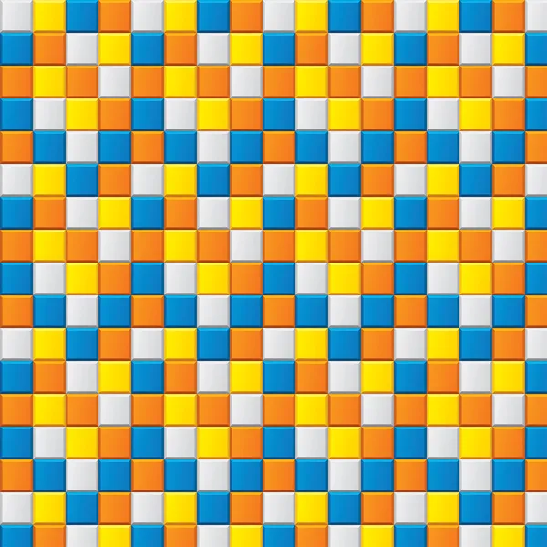 Mosaico colorido com quatro quadrados coloridos — Fotografia de Stock