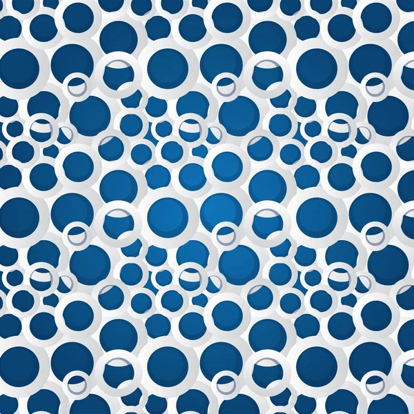 Белые объемные круги на темно-синем фоне — стоковое фото