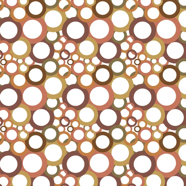 Cercles bruns sur fond blanc — Image vectorielle