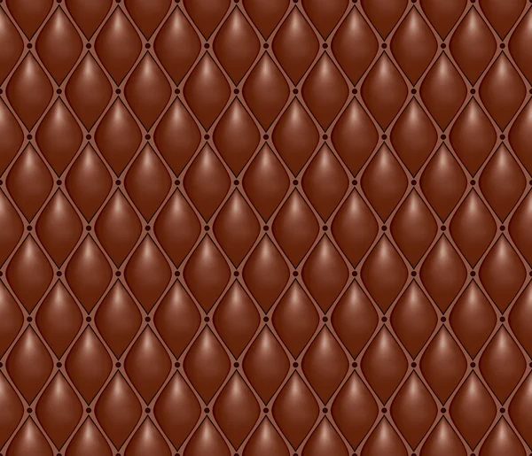 Seamless volumetric texture of expensive brown leather — Stock Photo, Image