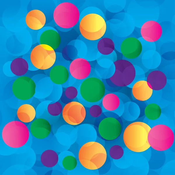 Cercles colorés fond clair abstrait — Image vectorielle