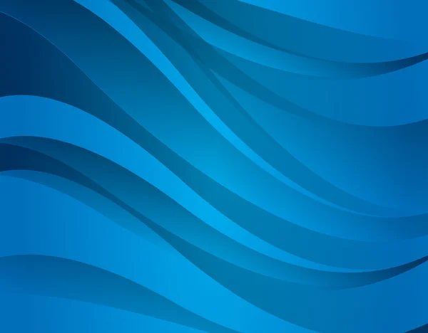 Abstract blue background with curve lines — Stock Vector