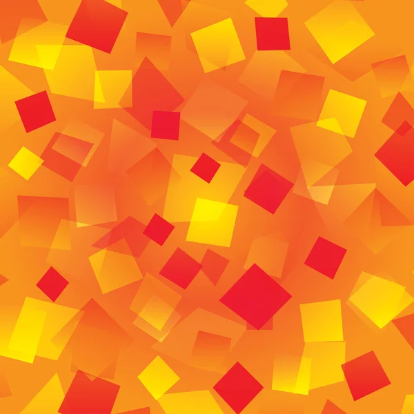พื้นหลังนามธรรมที่มีสีสันด้วยสี่เหลี่ยมสีส้มที่แตกต่างกัน — ภาพเวกเตอร์สต็อก