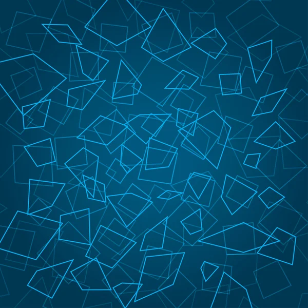 Blauer abstrakter Hintergrund mit Elementen — Stockvektor