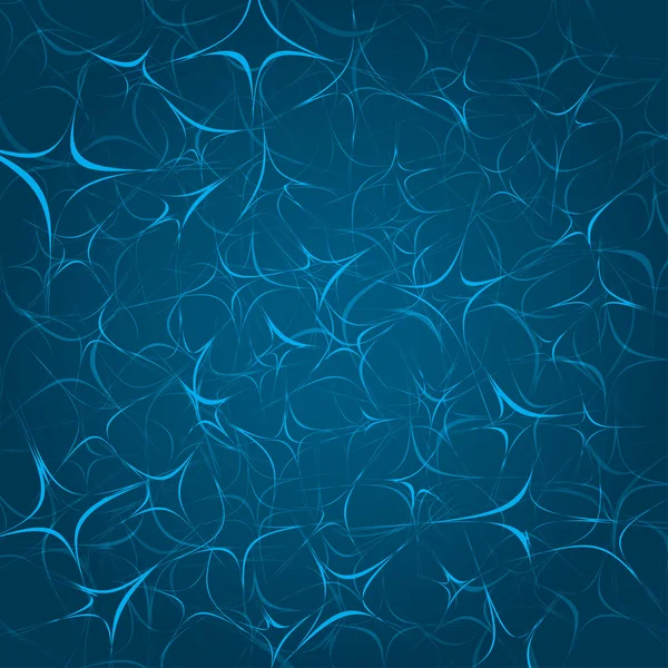 Fond abstrait bleu avec lignes courbes — Image vectorielle
