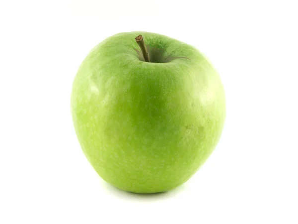 Geïsoleerde groene appel. verse voeding apple. — Stockfoto