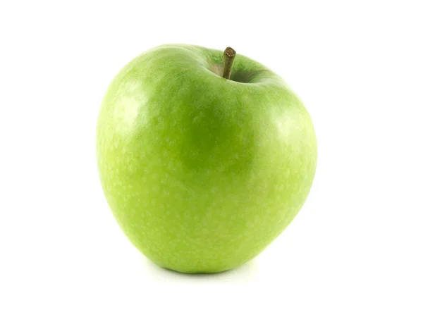 Geïsoleerde groene appel. verse voeding apple. — Stockfoto
