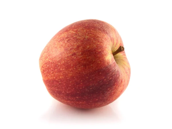 Isolert rødt eple. Ferskt dietteple . – stockfoto