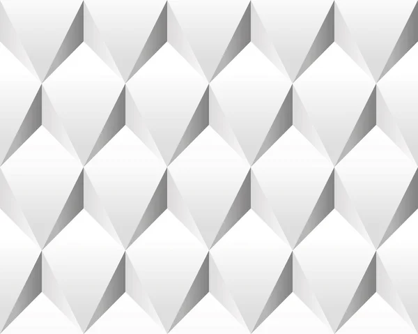 Witte volumetrische abstracte textuur (naadloos). — Stockvector
