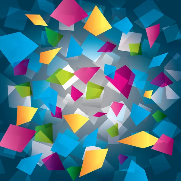 Färgglad abstrakt bakgrund med rektanglar — Stock vektor