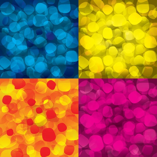 Fondos abstractos coloridos con objetos redondos — Vector de stock