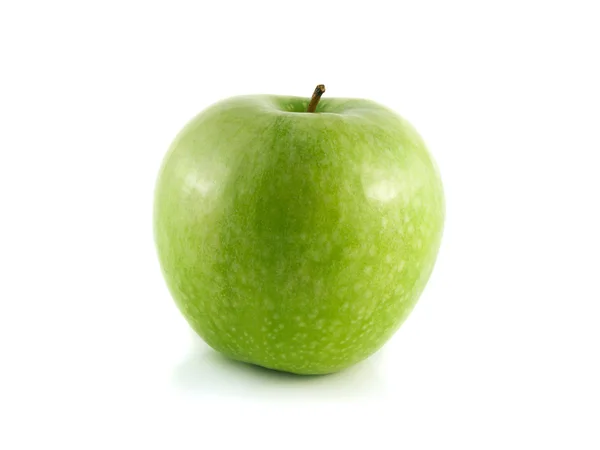 Geïsoleerde groene appel. verse dieet-fruit. — Stockfoto