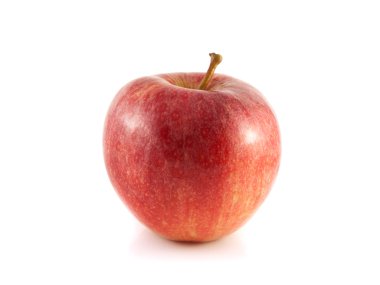 beyaz zemin üzerinde izole Kırmızı elma.
