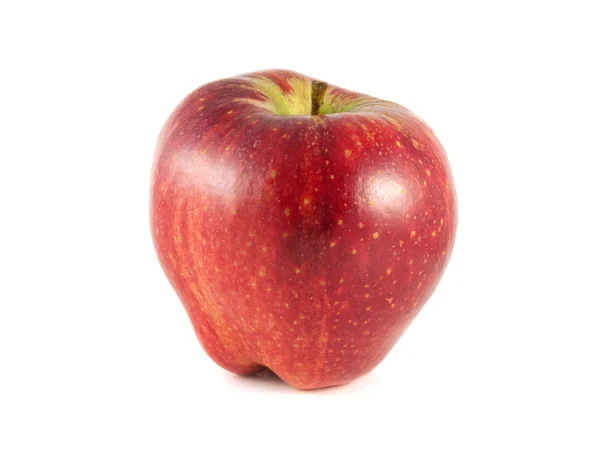 Izolované červené jablko na bílém pozadí. — Stock fotografie