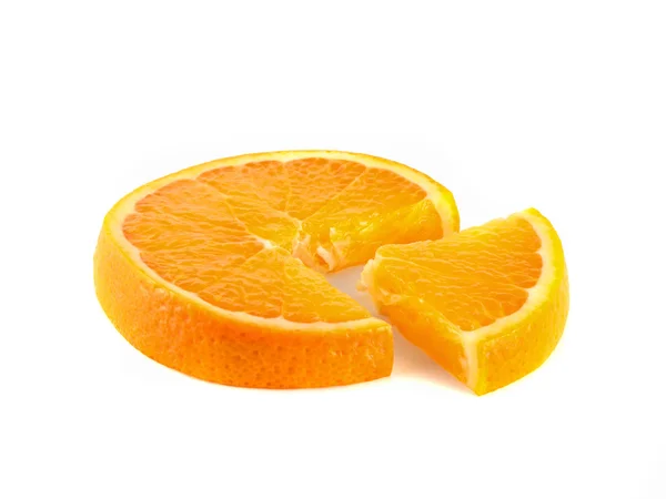 Gráfico de tartes de laranja fatiada. Conceito de negócio . — Fotografia de Stock