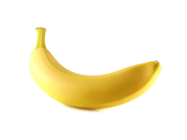 Banana isolada sobre fundo branco (maduro ) — Fotografia de Stock