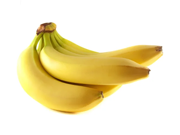 Пучок бананів ізольований на білому тлі — стокове фото