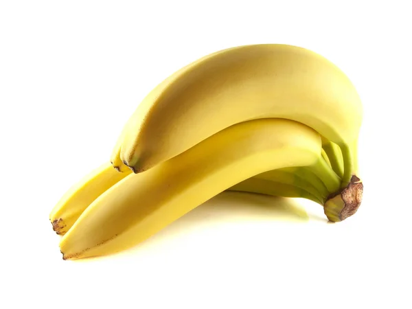 Egy csomó banán elszigetelt fehér alapon — Stock Fotó