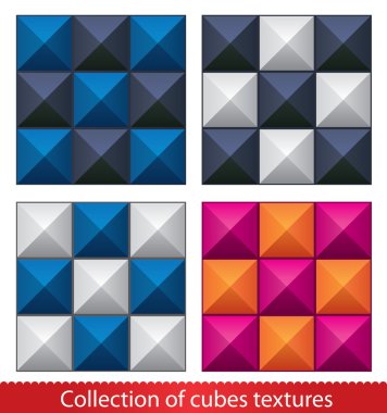 Dikişsiz vektör soyut küpleri desen.