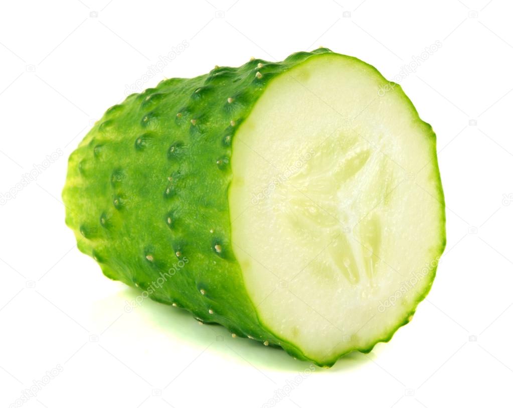 Fresh Cucumber isolated on white background