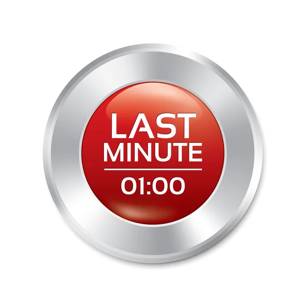 Last minute button. Special offer icon (sticker) — Stock Vector