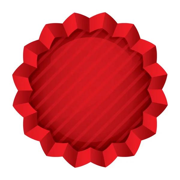 Plantilla de precio. Vector rojo estrella redonda pegatina — Vector de stock