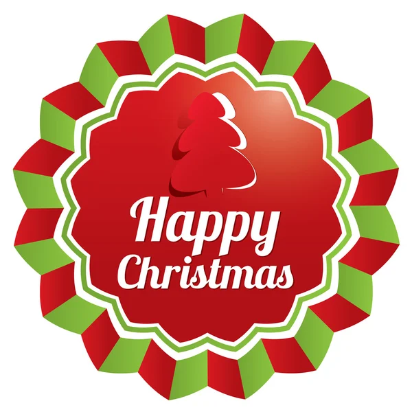 Christmas Greeting sticker. Christmas banner. — Stock Photo, Image