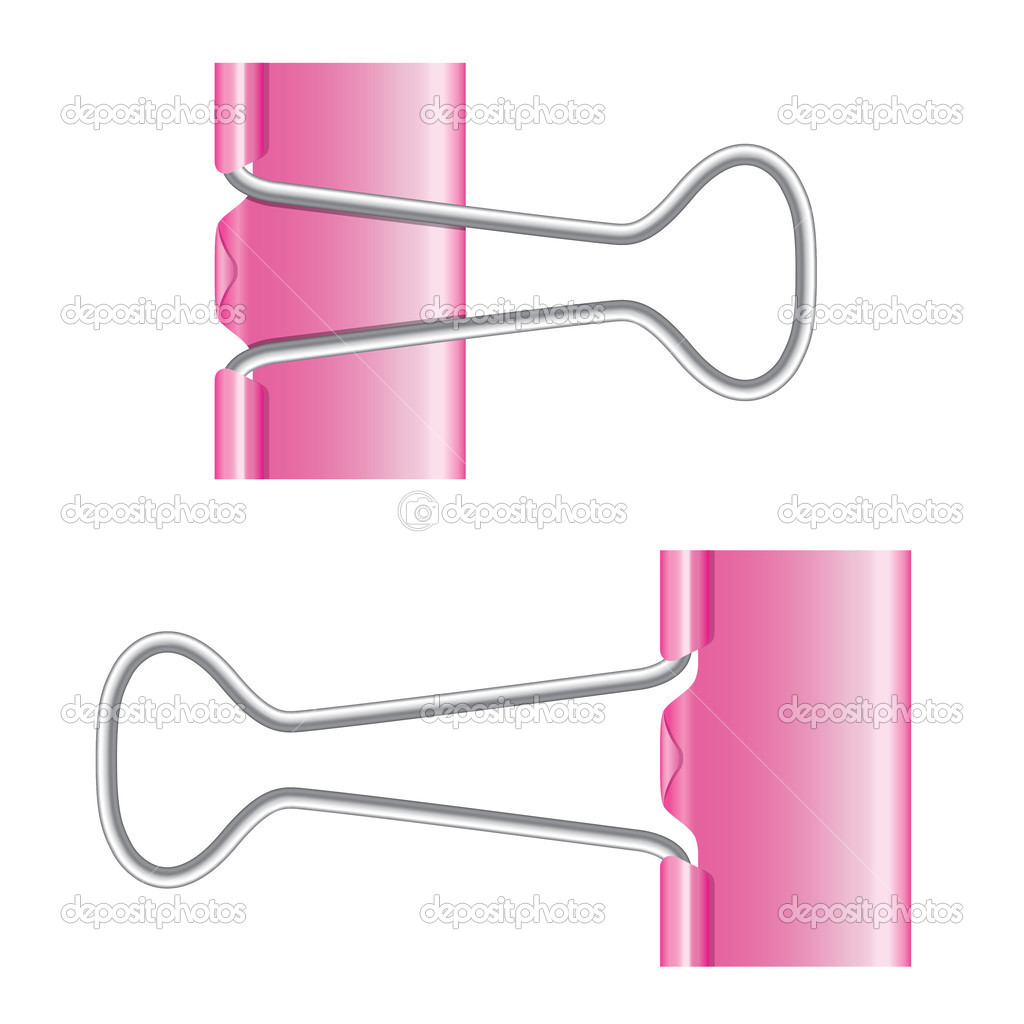 Pink binder clearance clips
