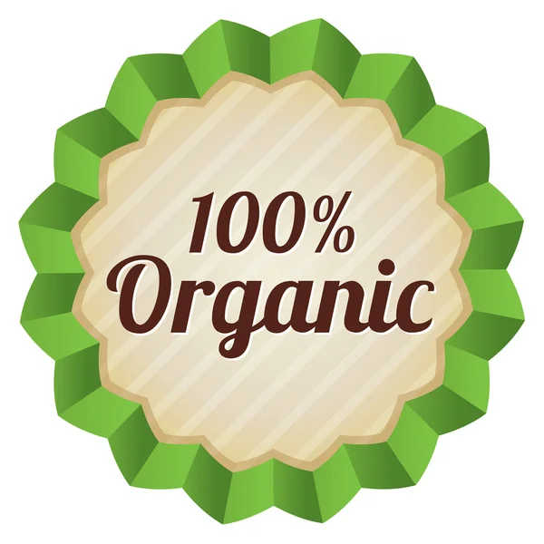 Organic food label, tag. Ecological sticker. — Stock Vector