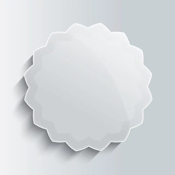 Glass star button template. Illustration. — Stock Photo, Image