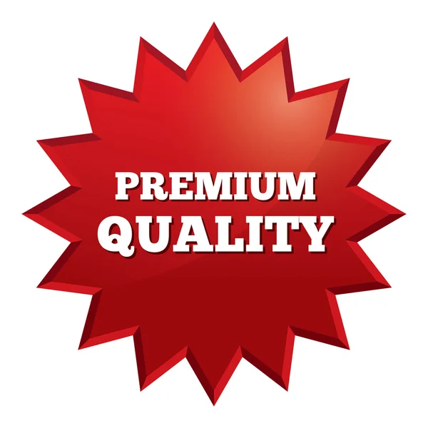 Premium quality star. Special offer tag. — Stock Photo, Image