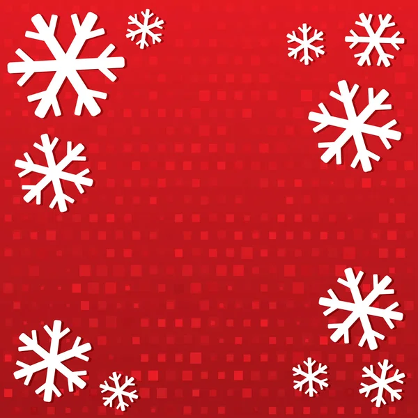 Merry Christmas background with snowflakes. — Stock Vector