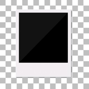 boş retro polaroid fotoğraf çerçevesi.